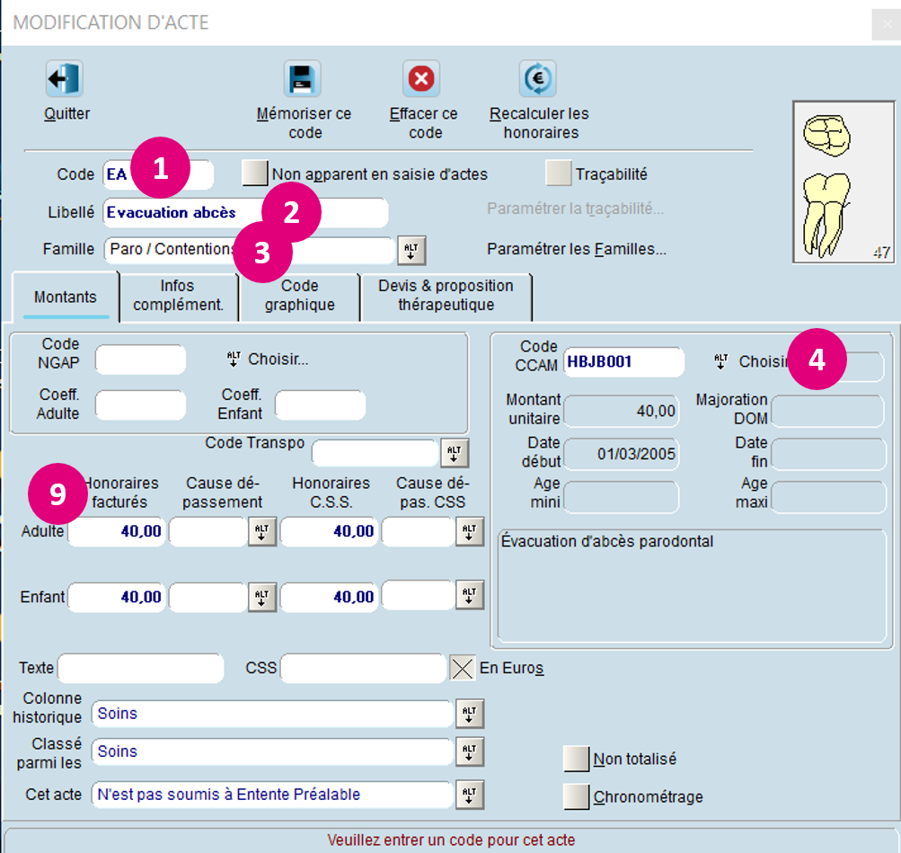 Code Ccam Extraction 4 Dents De Sagesse Trucs et Astuces : Conditions de remboursement des codes CCAM